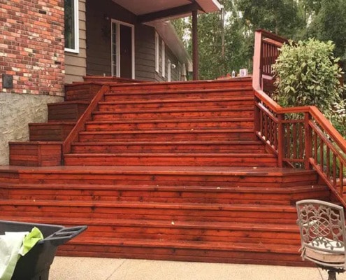 residential house decks painting